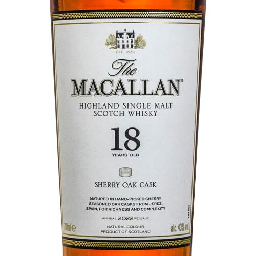 The Macallan 18 Year Old Sherry Oak 2022 Edition Single Malt Scotch Whisky